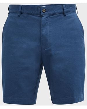 Peter Millar Apos;S Pilot Flat Front Shorts - Blue