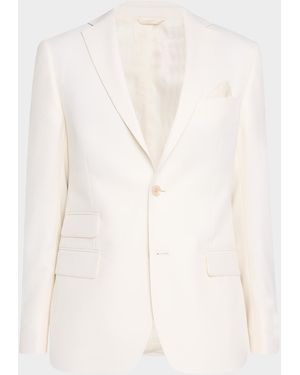 Robert Graham Apos;S Malvern Tailored-Fit Blazer - Natural