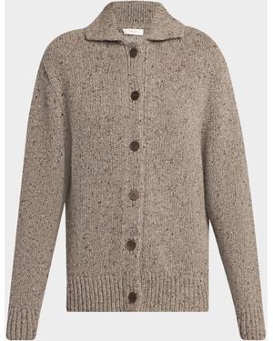 The Row Mauri Cashmere Collared Cardigan - Multicolor