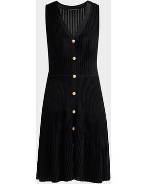 Kobi Halperin Tess Ribbed Knit Dress - Black