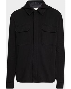Jonathan Simkhai Apos;Travis Hooded Shirt Jacket - Black