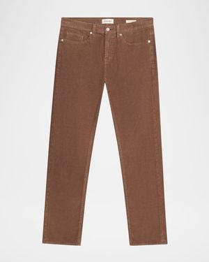 FRAME L'Homme Slim Corduroy Jeans - Brown