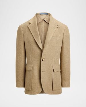 Polo Ralph Lauren Apos;S Herringbone Linen Blend Single-Breasted Sport Coat - Natural