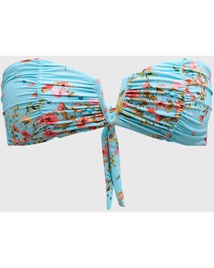 PQ Swim Ruched Bandeau Bikini Top - Blue