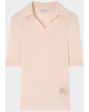 Burberry Rain Cashmere Polo Shirt - Natural