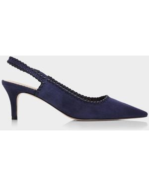 Cinq À Sept Sylvie 65Mm Suede Slingback Pumps - Blue