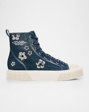 Marc Jacobs Cotton Sneakers in Blue | Lyst