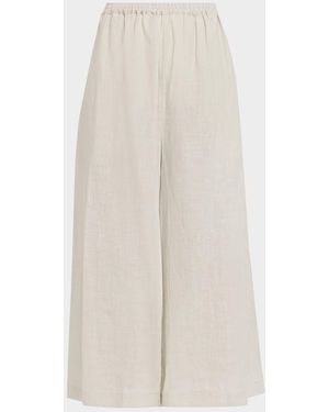 Eskandar Flared Culottes - White