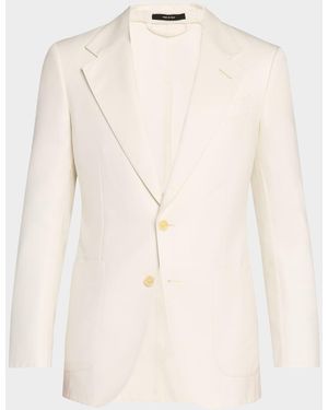 Tom Ford Dyllan Silk Tuxedo Jacket - Natural