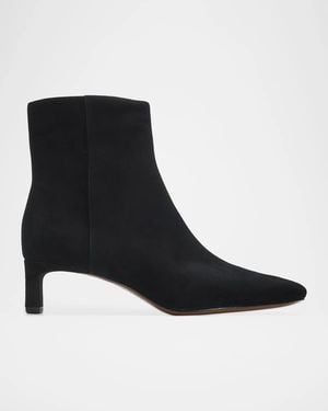 Vince Lilith 45Mm Suede Ankle Boots - Black