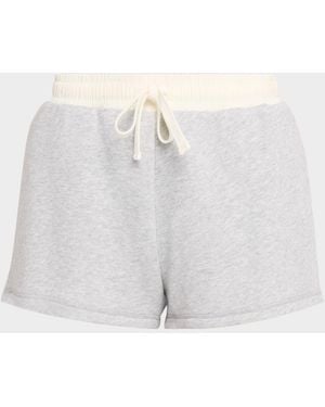 Rag & Bone Vintage Terry Drawstring Shorts - Gray