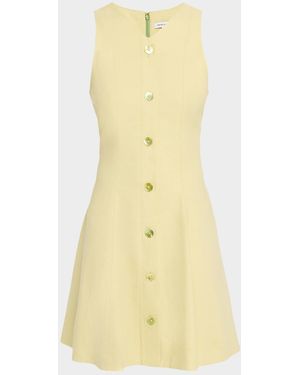 Veronica Beard Steiner A-Line Mini Dress - Yellow