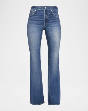 Rag & Bone Rb Miramar Dahlia Ponte Flare Jeans - Blue