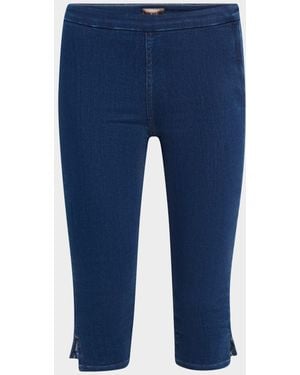 Mother The Nothing Bunny Snip Capri Pants - Blue