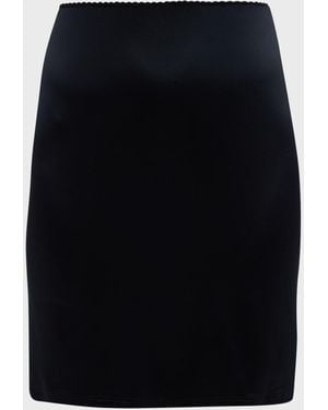 Hanro Satin Deluxe Half Slip - Blue