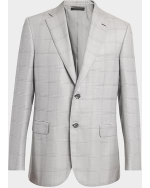 Brioni Apos;S Windowpane Sport Coat - Gray