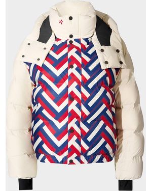 Perfect Moment Moments Down Ski Jacket With Detachable Hood - White