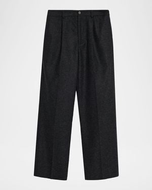 FRAME Apos;S Pinstripe Wide Leg Pants - Black
