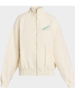 Willy Chavarria Ruff Rider Zip Track Jacket - Natural