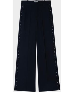 Zadig & Voltaire Panol Tailored Strass Pants - Blue