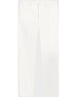 Bugatchi Apos;S Cotton-Lyocell Stretch Chino Pants - White