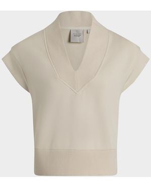 Varley Gracee Cap Sleeve Doublesoft Jersey Tank - Natural