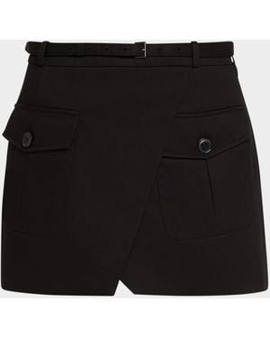FRAME The Utility Cargo Skirt - Black