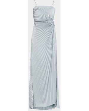 A.L.C. Layla Pleated Strapless Gown - White