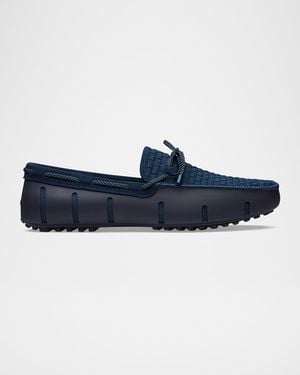 Swims Apos;S Woven Textile And Suede Drivers - Blue