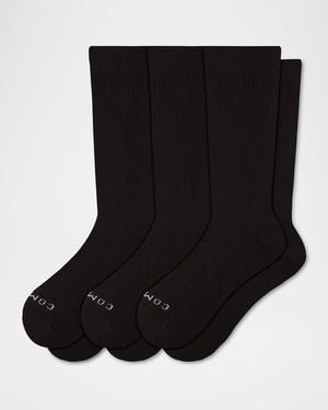 COMRAD Apos;S 3-Pack Cotton Crew Socks - Black