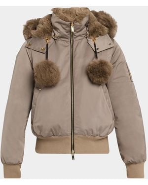 Moose Knuckles Sainte Flavie Bomber Jacket - Natural