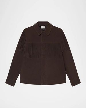 FRAME The Suede Rodeo Jacket - Brown