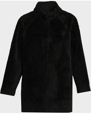 AEXAE Plush Cashmere Jacket - Black
