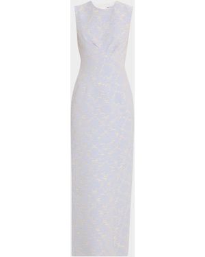 E.Stott Lucia Sleeveless Column Maxi Dress - White