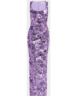 HELSI Iris Sequin Sleeveless Gown - Purple