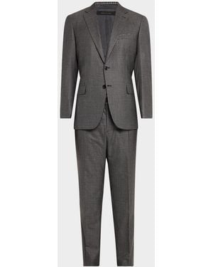 Brioni Apos;S Wool Check Suit - Gray