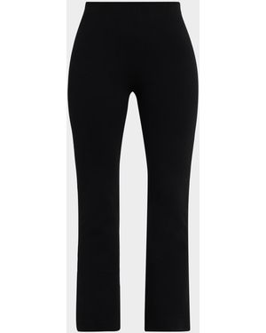 Akris Punto Cindy Jersey Mid-Rise Crop Pants - Black