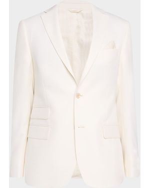 Robert Graham Apos;S Malvern Tailored-Fit Blazer - Natural