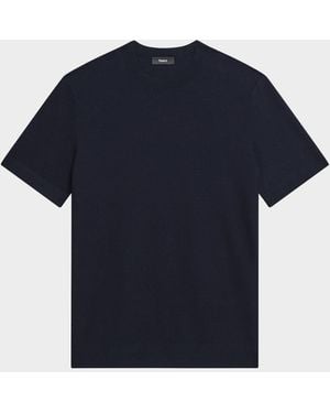 Theory Soris Short-Sleeve Knit T-Shirt - Blue