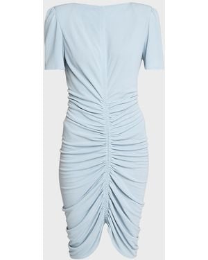 Givenchy Ruched Midi Dress - Blue