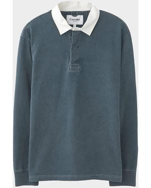 Corridor NYC Apos;S Rugby Long-Sleeve Polo Shirt - Blue