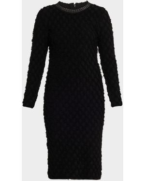 Kobi Halperin Apollo Fringed Chain-Trim Dress - Black