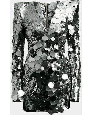 Zhivago The Shimmer Sequined Mini Dress - Gray