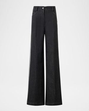 Akris Punto Cotton-Blend Cooper Pants - Black