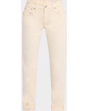 Rag & Bone Dre Low-Rise Slim Boyfriend Jeans - Natural