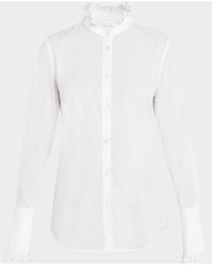 Nili Lotan Elio Cotton Shirt - White