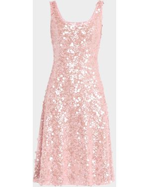 HELSI Isla Fit & Flare Sequin Midi Dress - Pink