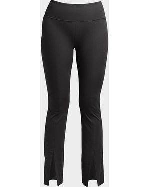 Seaav Cut Out Bootcut Leggings - Black