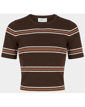 SER.O.YA Ry Knit Top - Brown