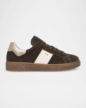 Nero Giardini Retro Suede Low-Top Sneakers - Brown